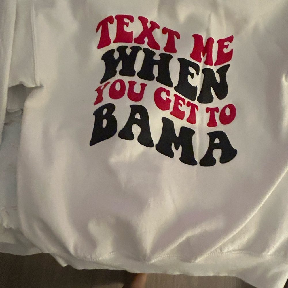 University of Alabama custom hoodie. New condition baggy fit